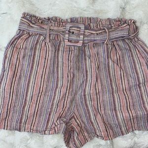 Forever21 Multi colored Striped Shorts